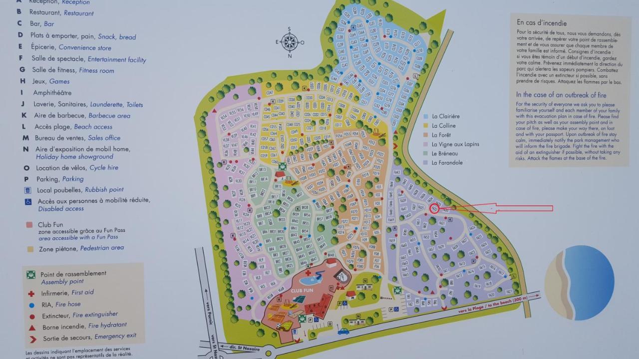 Agreable Mobilhome 6 - 8 Places Saint-Brévin-les-Pins Luaran gambar